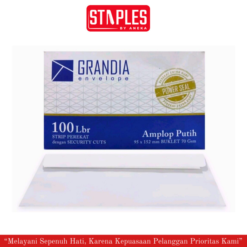 

Amplop Putih Murah / Amplop Putih 104 Grandia / Amplop 95 x 152MM