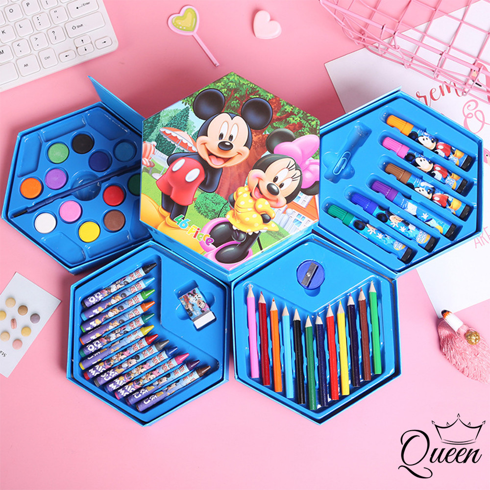 

QG Stationary Set Isi 46 Pcs Pensil Crayon set pensil warna