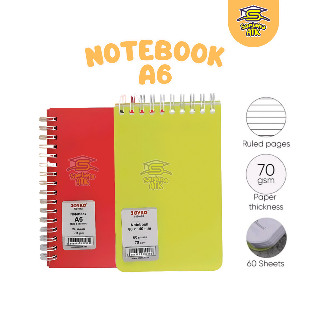 

Note Book / Notes Spiral / Agenda Spiral A6 NB-665 NB-666