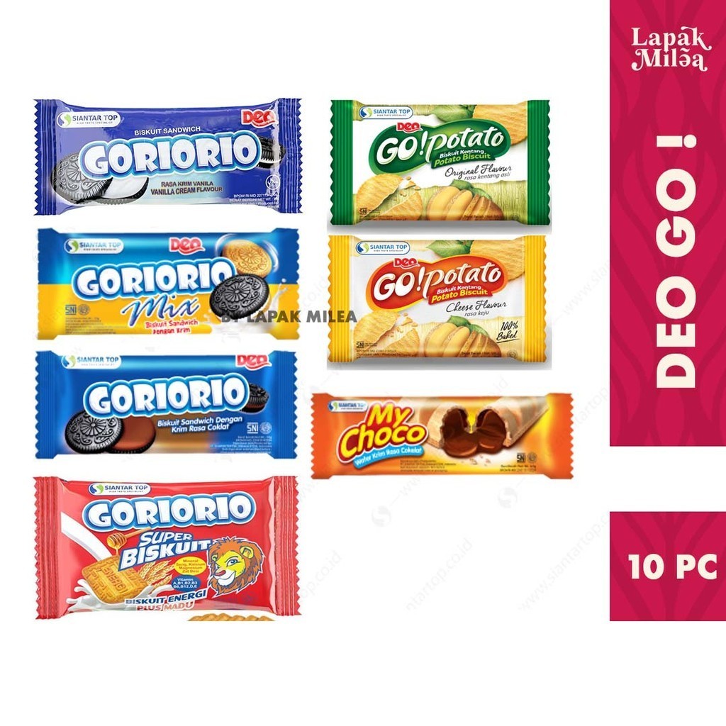 

GO! - Go Potato | Go Rio Rio Kripik Kentang Biskuit Coklat Wafer Coklat