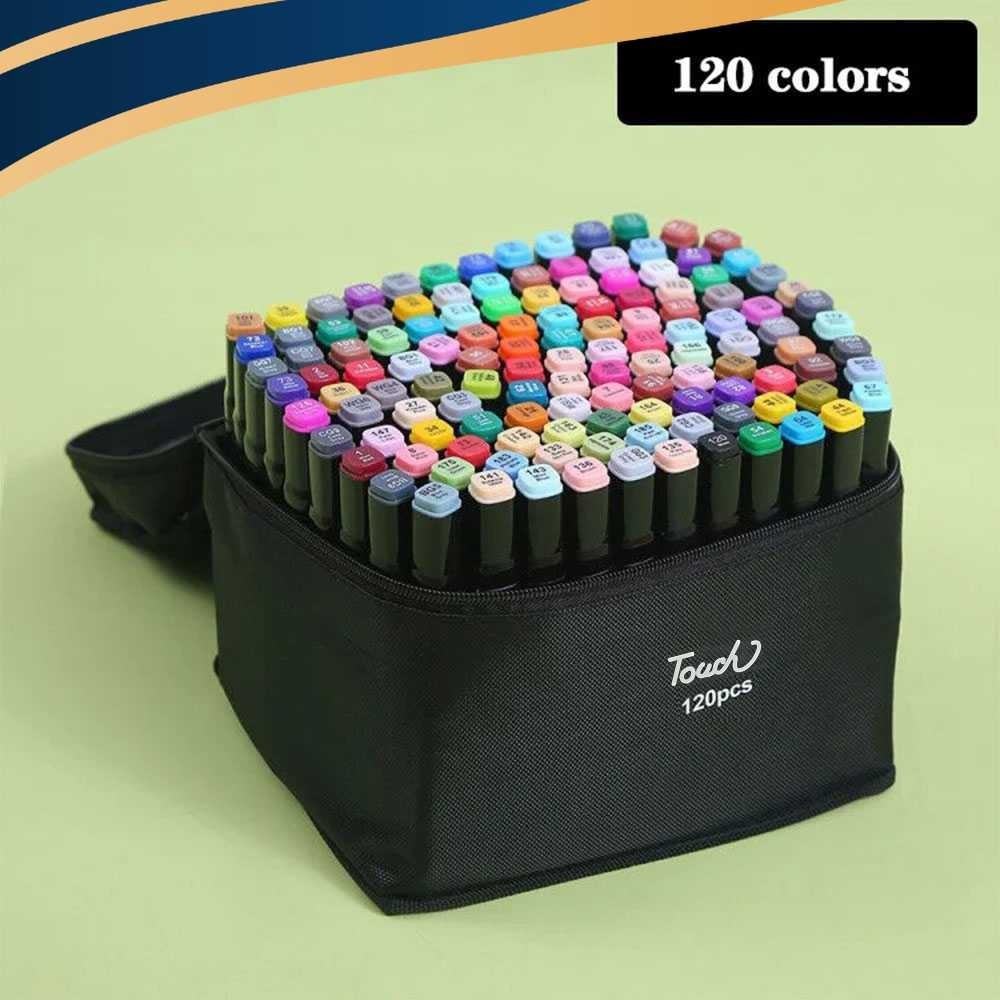 

Set Spidol Dual Side Fine Art Brush Art Marker 120 Warna dengan Tas Penyimpanan