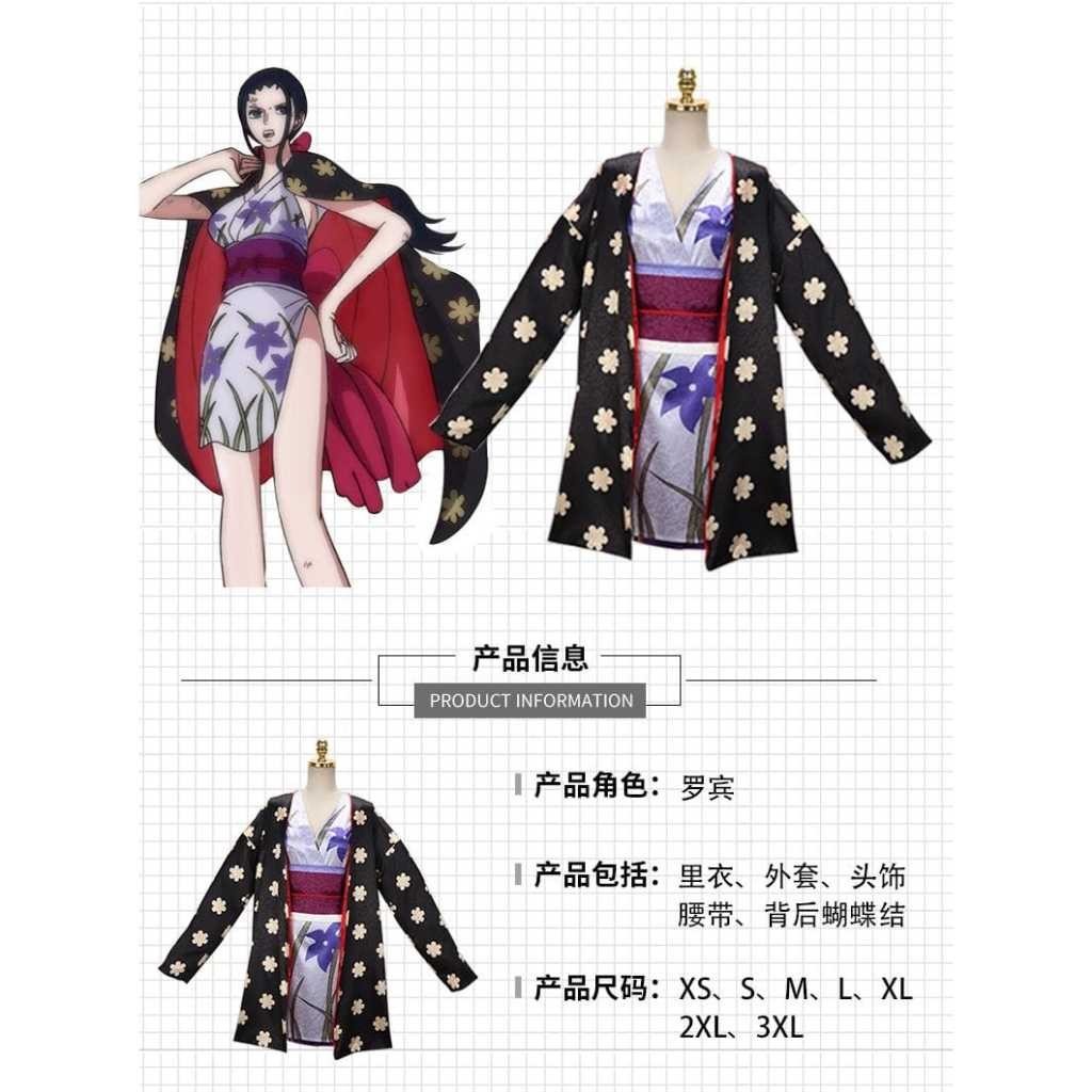 WAIFUKU - PO Robin Wano One Piece Kostum Cosplay Costume Freebrand Unbrand No Brand