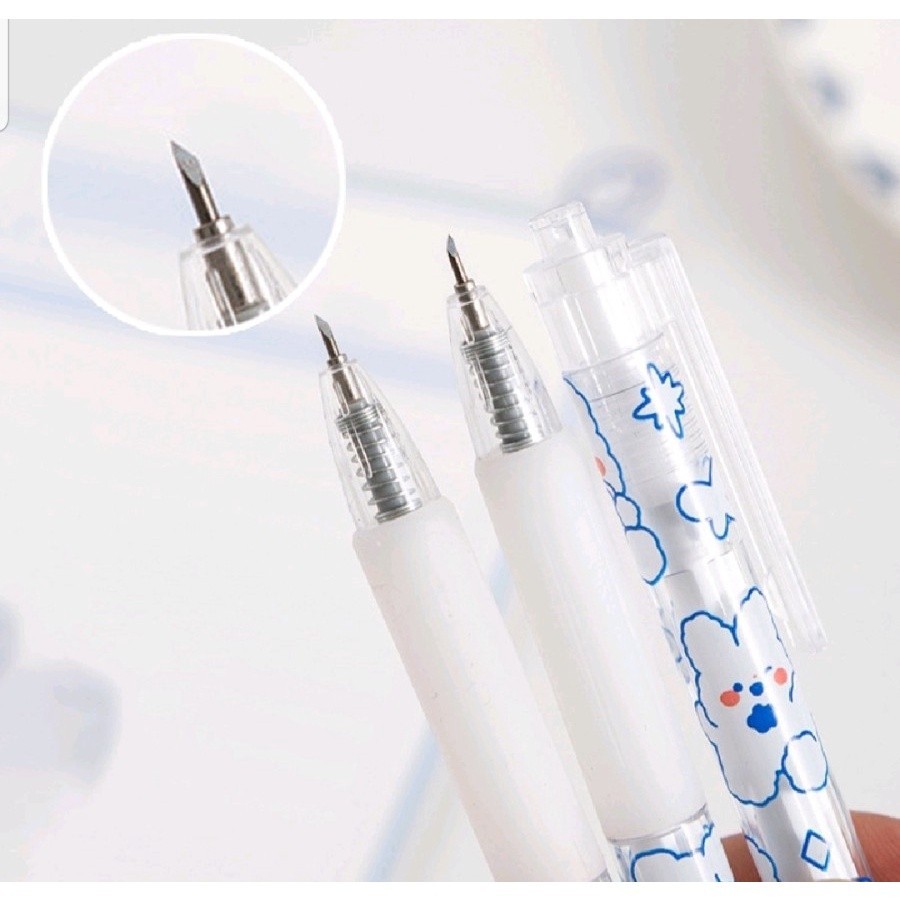 

PULPEN PISAU ALAT PEMOTONG BERBENTUK PULPEN UKIR KERTAS MINI PEN CUTTER DIY - GMT