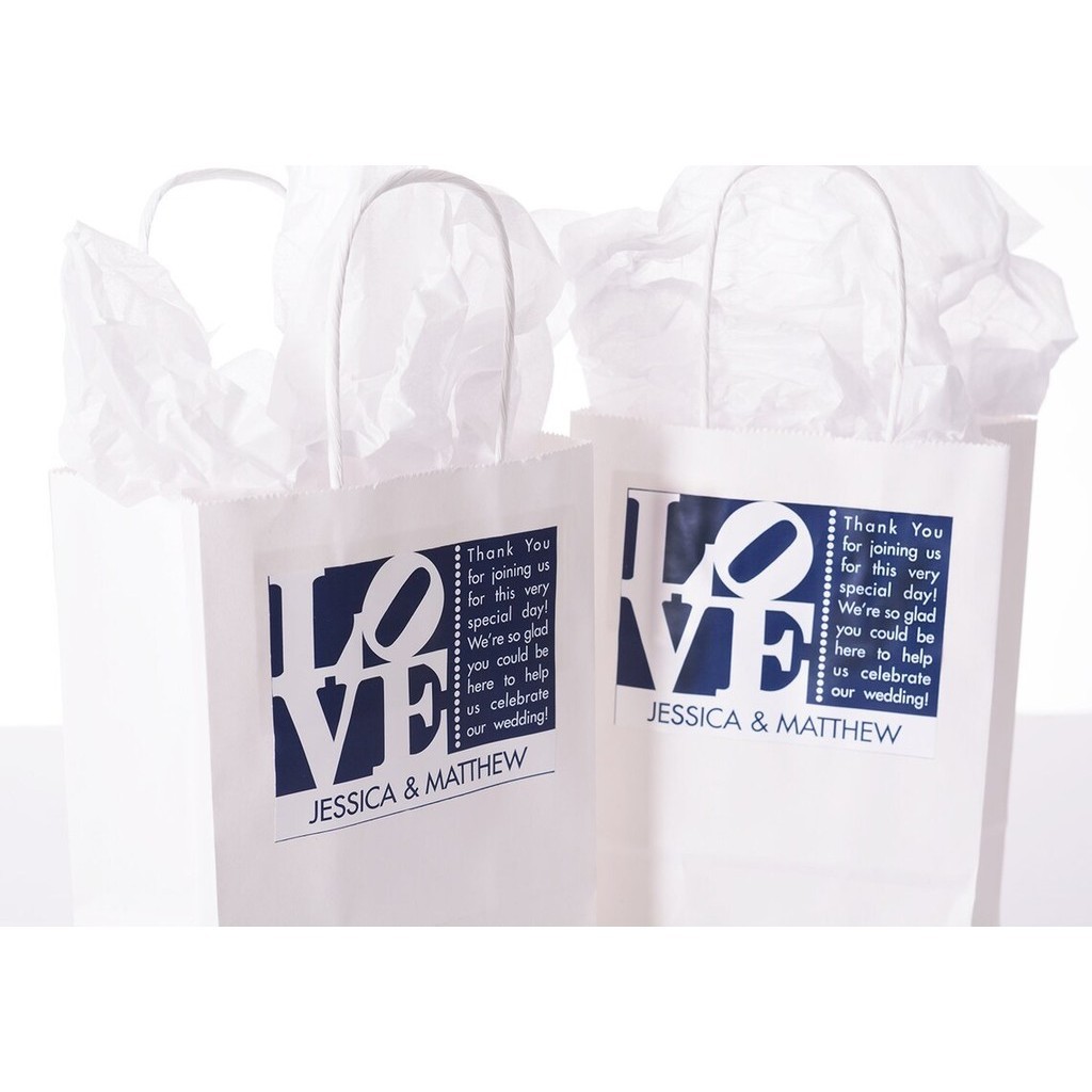 

24 LOVE Wedding Stickers - Wedding Welcome Bag Stickers - Wedding Box Stickers - Thank You Stickers, Custom