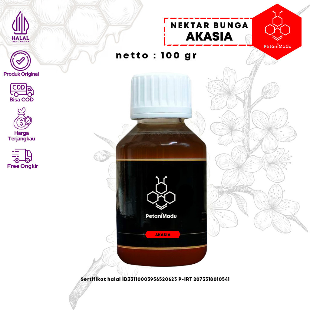 

100 Gr | Madu Hutan Asli 100% Akasia Murni Original - Raw Honey