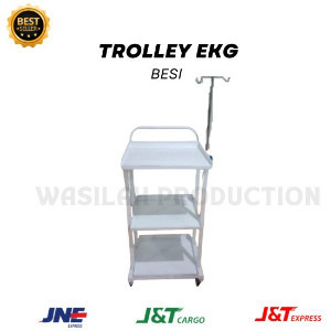 TROLI EKG RUMAH SAKIT || TROLI EKG PASIEN STAINLESS || TROLI EKG BESI - Troli Ekg BESI - Troli Ekg B