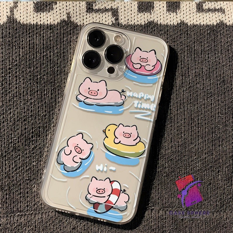 Casing Vivo Babi Pig Perempuan  Premium Case Vivo Y27 Y36 Y33S Y33T V27 PRO V27E V23E V25E V20 PRO T
