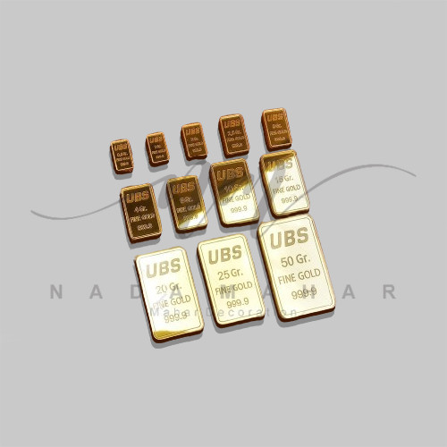Replika logam mulia emas UBS 15gr - 100gr untuk mahar | Seserahan Mahar | Chipboard | Scrapbook | Ak