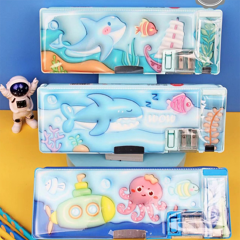 

Alat Tulis - Budaya - Pengetahuan - Inovasi.Kotak pensil Jepret Magnetik Motif 3D Poney untuk anak / Tempat pensil multifungsi anak sekolah lengkap dengan free peruncing gunting isolasi penghapus
