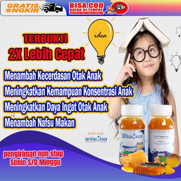 Vitamin Anak DHA / Vitamin Otak Anak Pintar / Suplemen Kecerdasan Otak Anak / Madu Antariksa origina