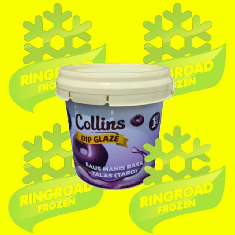 

COLLINS DIP GLAZE TARO 1 KG - SELAI MANIS RASA TARO