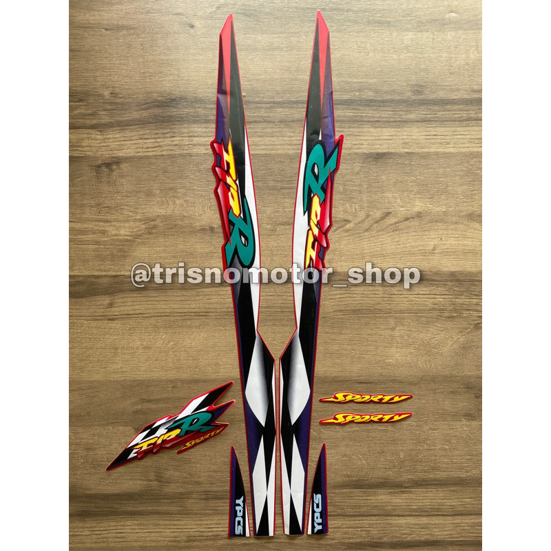 Striping stripping Yamaha fiz r Fiz R 1996 1997 1998 merah sticker