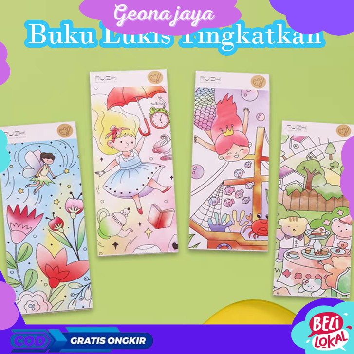 

1 SET PAKET LUKIS 12 HALAMAN - Buku Lukis Tingkatkan Kreatifitas Anak 12 Halaman