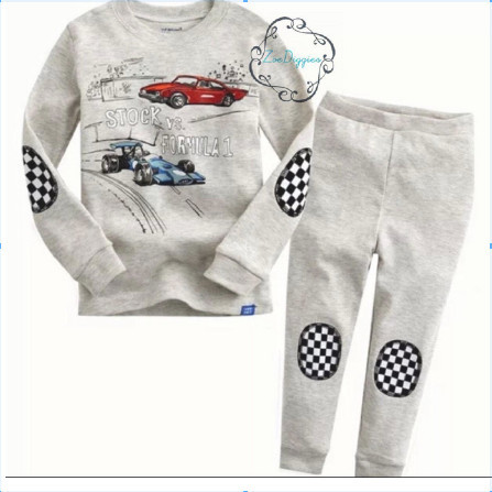 Piyama Baju Anak Laki Laki Import Adem Katun Karakter Thomas Cars Dino - FORMULA1, SIZE 100