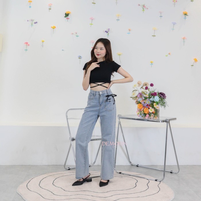 ✨TERLARIS✨ -CELANA JEANS PANJANG BAGGY BOYFRIEND JEANS WANITA KEKINIAN - XL