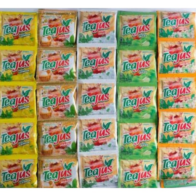 

Tea Jus Renceng Isi 10 Pcs Semua Rasa / Minuman Bubuk Instan Tea Jus