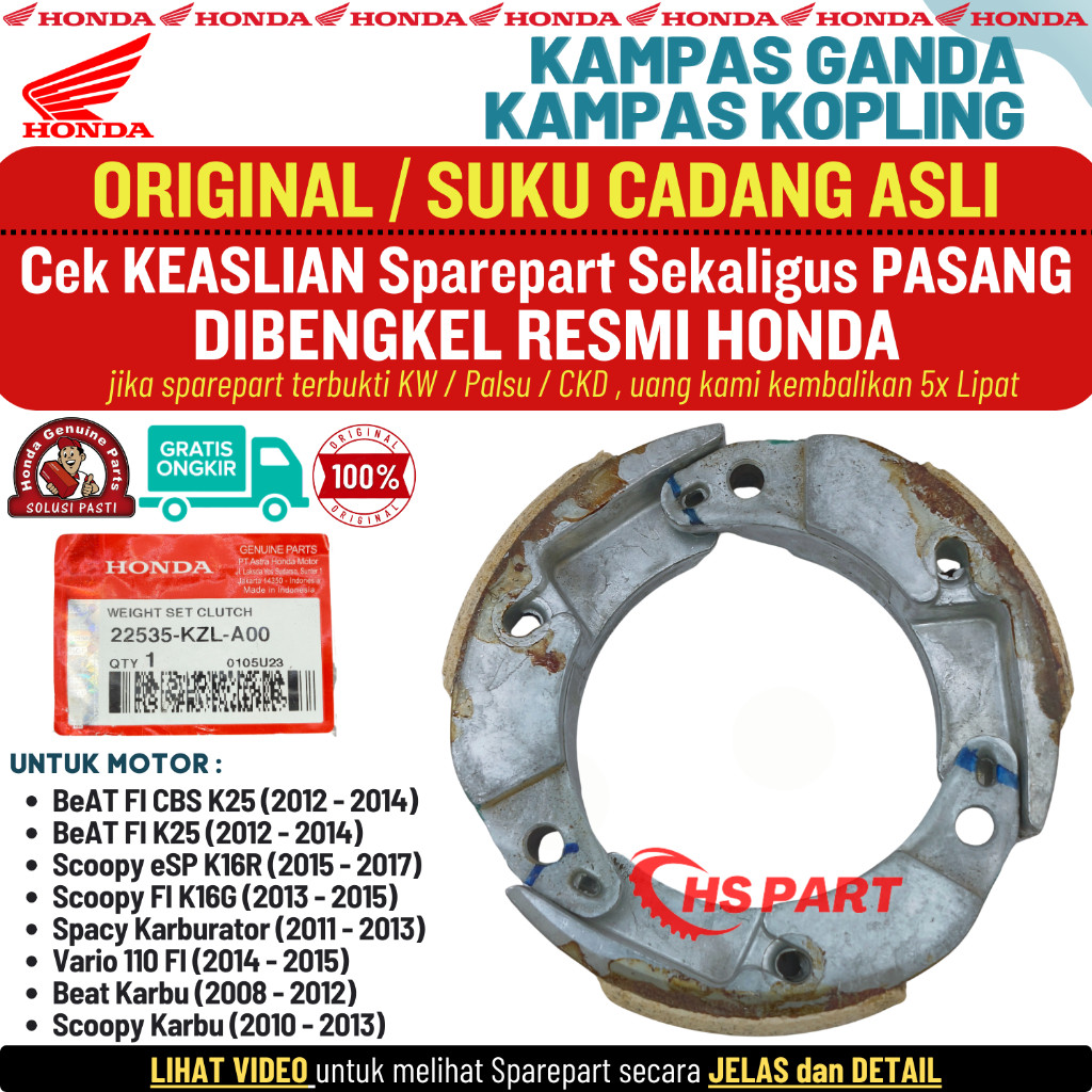 Kampas Otomatis Kampas Ganda Beat Karbu Original Scoopy Karbu Spacy Karbu Kampas Ganda Beat Fi Origi