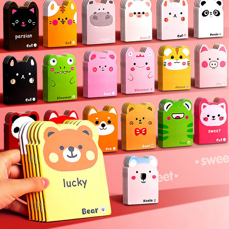 

20pcs Cartoon Cute Small Book Mini Pocket Notebook Portable Diary Note Children's Small Prize Booklet