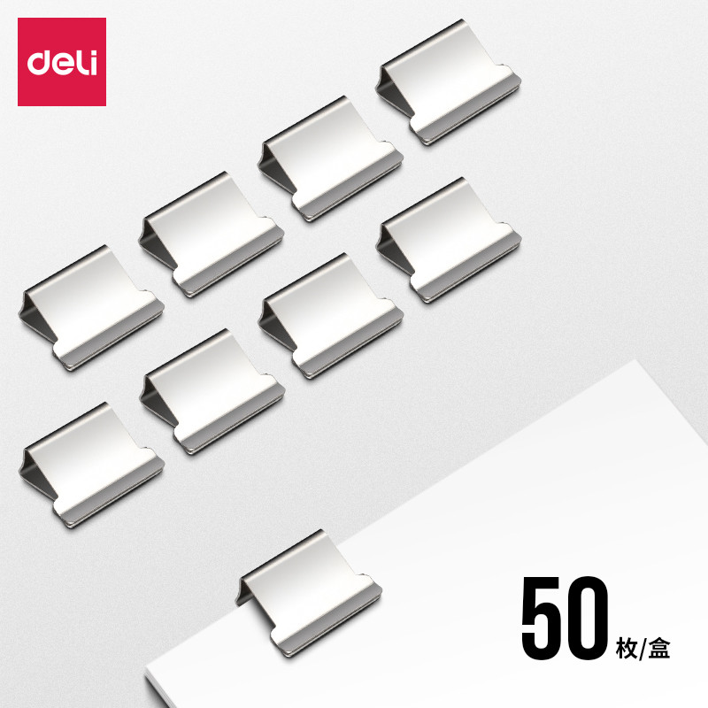 

Deli | Refill Penjepit Kertas (Refill Clip Fastener) Silver | 8592