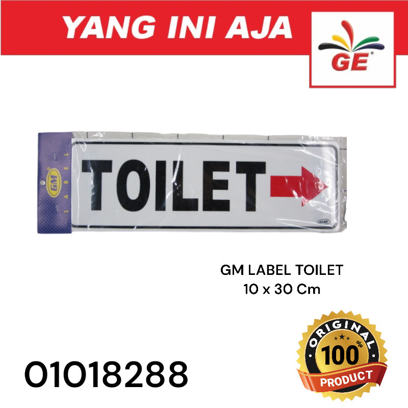 

GM LABEL TOILET BESAR - 01018288