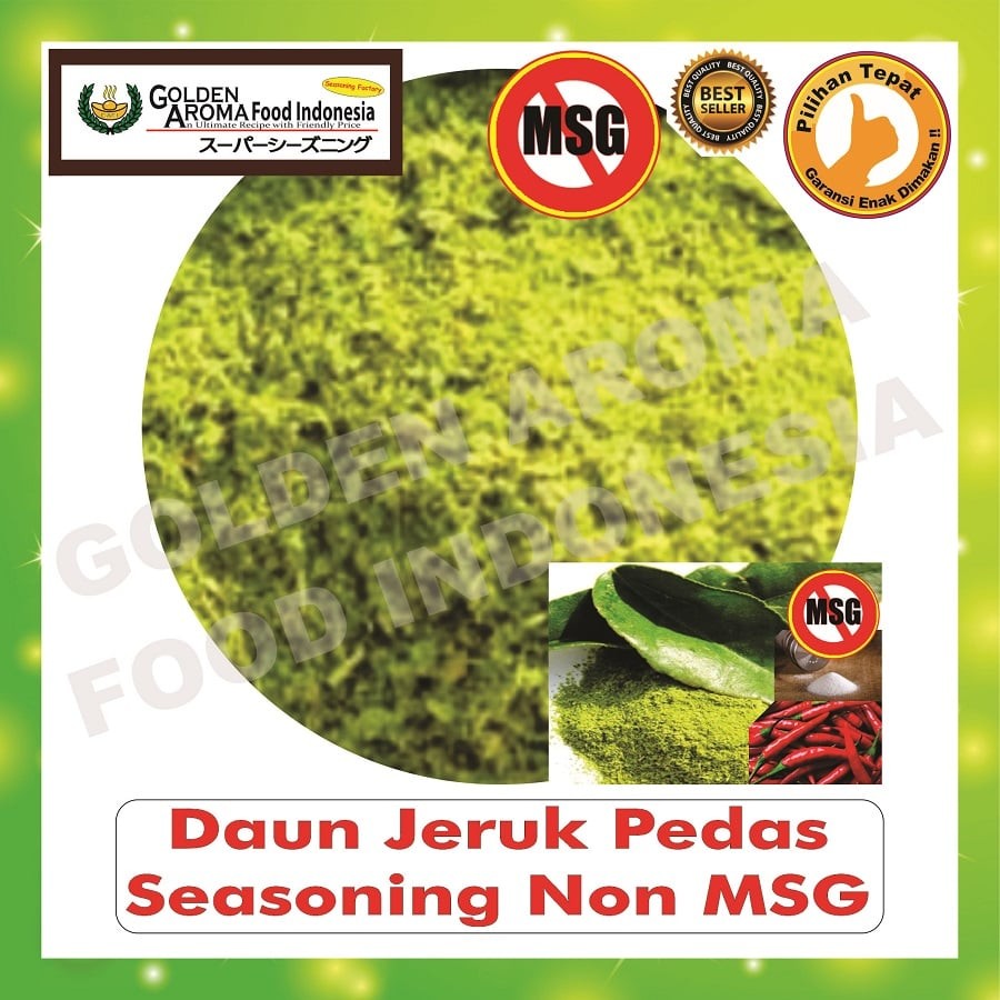 

Bubuk Tabur Rasa daun jeruk Pedas non msg 500gr Bumbu Serbaguna Enak Halal 1/2Kg Seasoning Powder