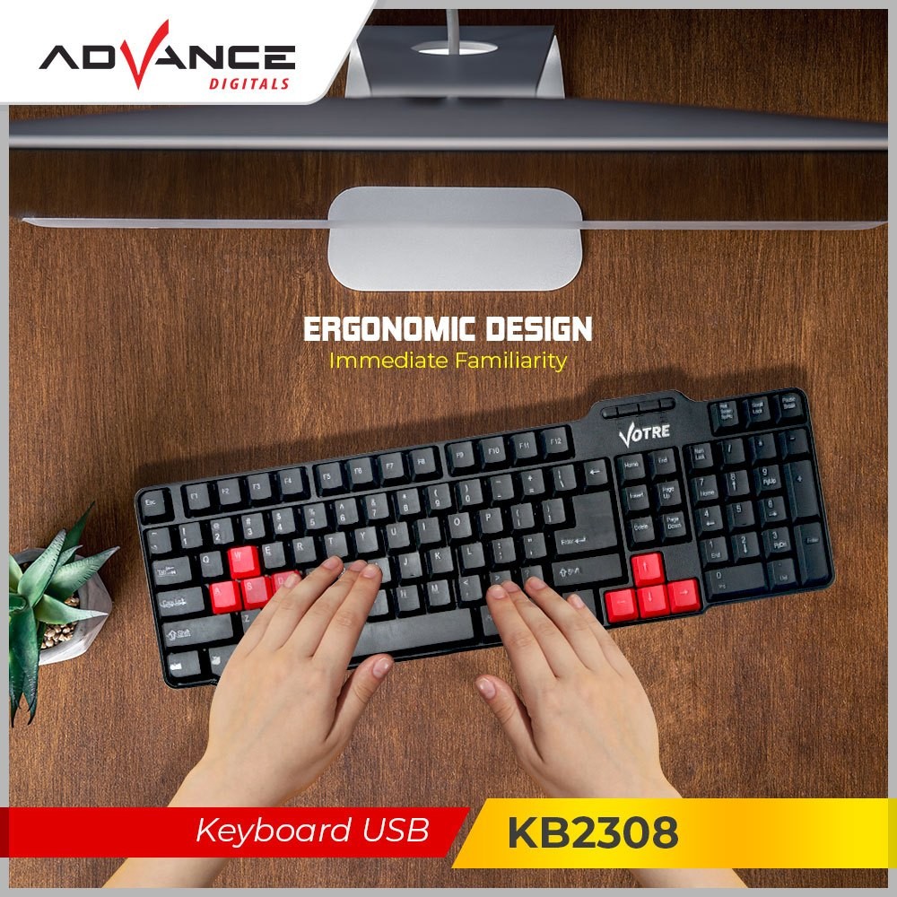 Keyboard Komputer Votre KB2308 / KB-2308  Murah Namun Berkualitas Bisa Untuk Game