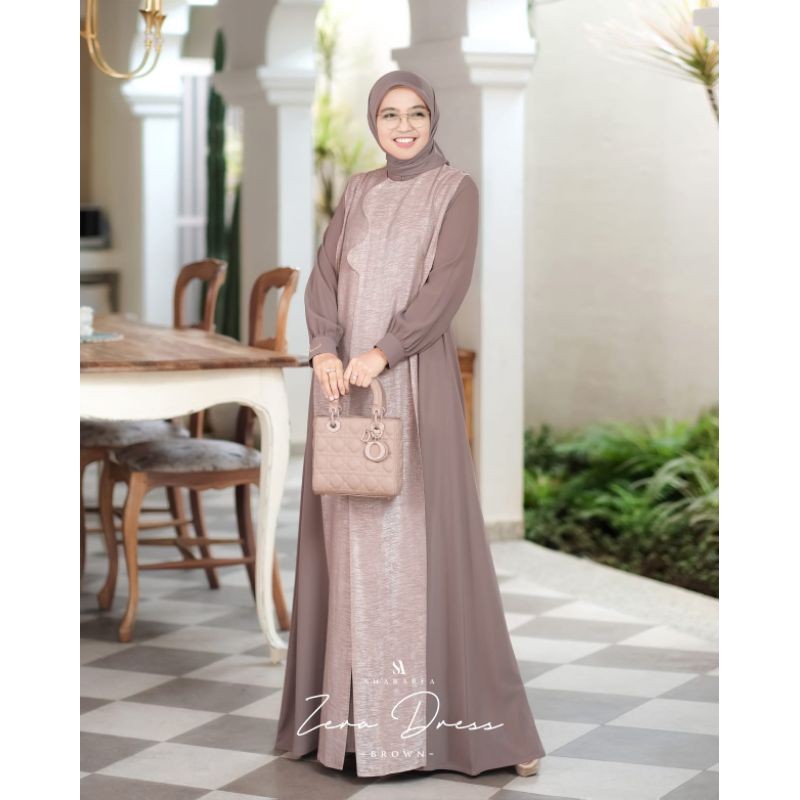 Gamis Zera Dress( Dress Saja )Original by shArarea