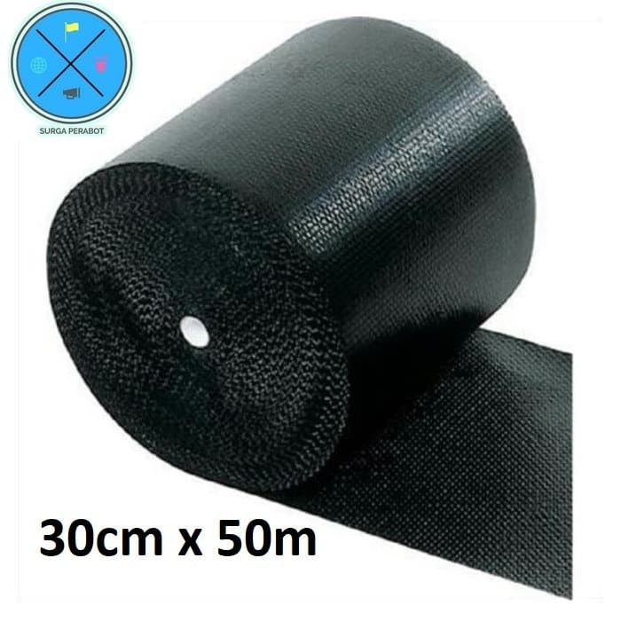 

PROMO!! - Bubble wrap Hitam 30cm x 50m Bable MurahTebal plastik buble warp roll