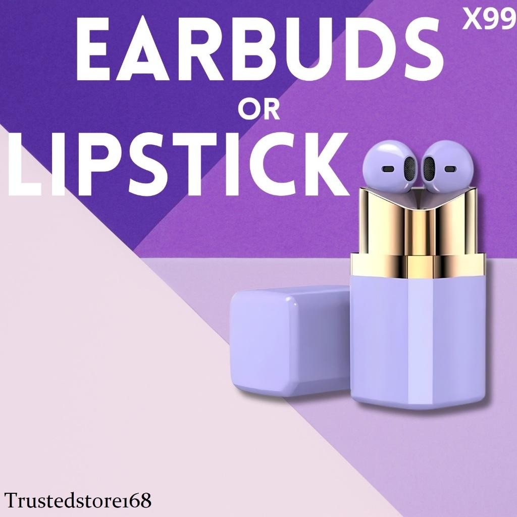 UNIQQSO TWS X99 Headset Bluetooth Bentuk Lipstick Wireless New