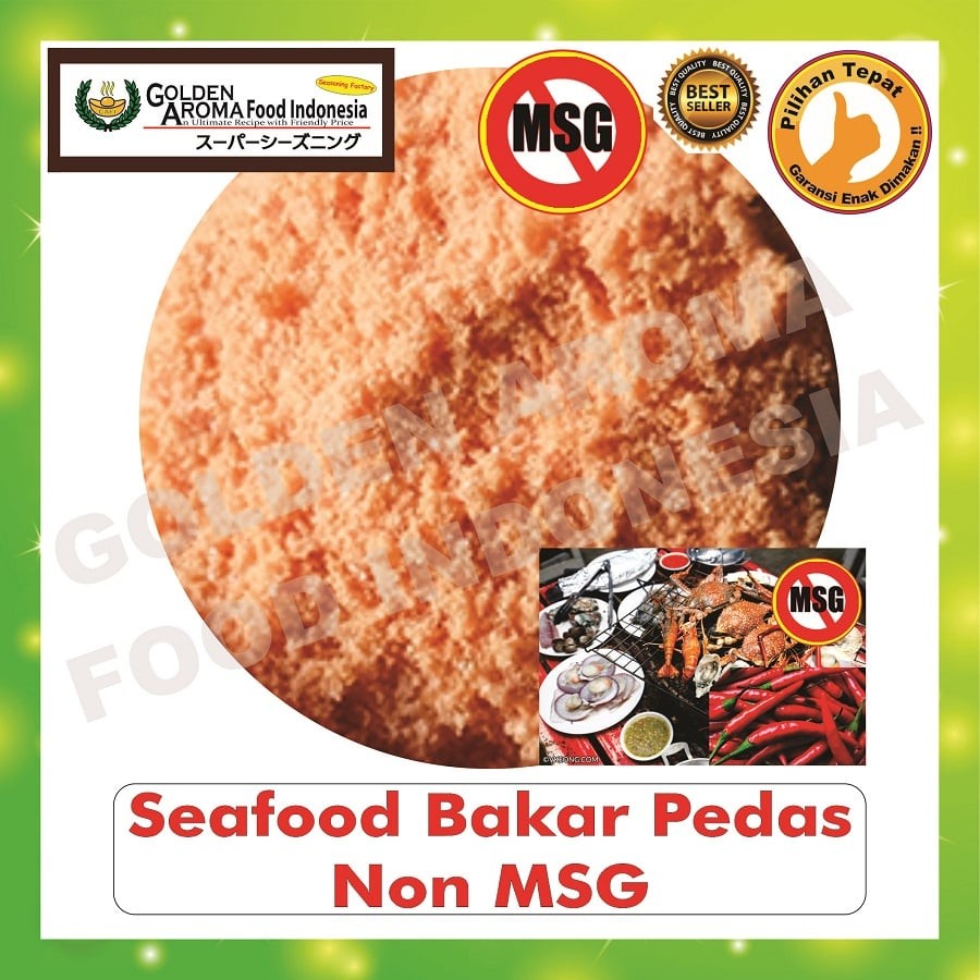 

Bubuk Tabur Rasa seafood bakar pedas Non MSG 1Kg Bumbu Serbaguna Enak Halal Murah Seasoning Powder