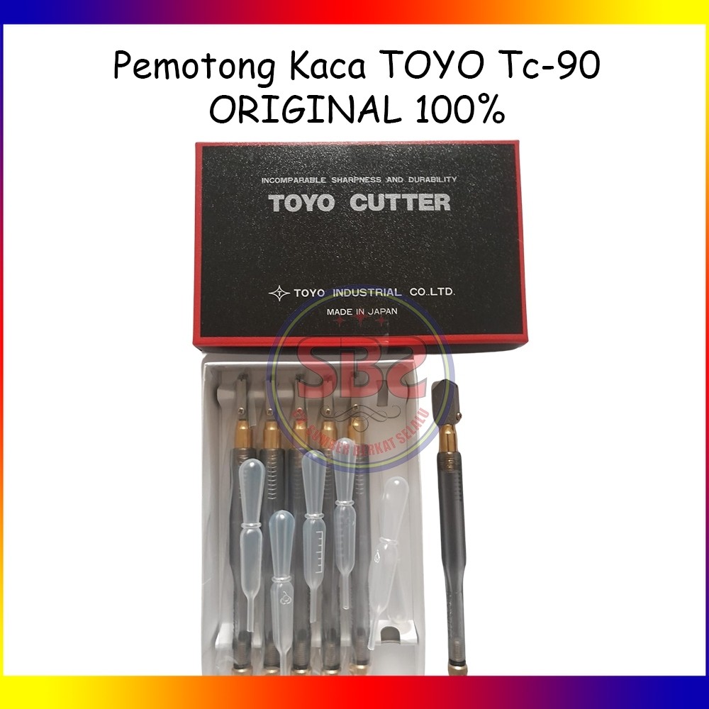 TOYO Pemotong Kaca Toyo TC 90 Asli Alat Pemotong Kaca Original Toyo TC90 Glass Cutter Pisau Kaca