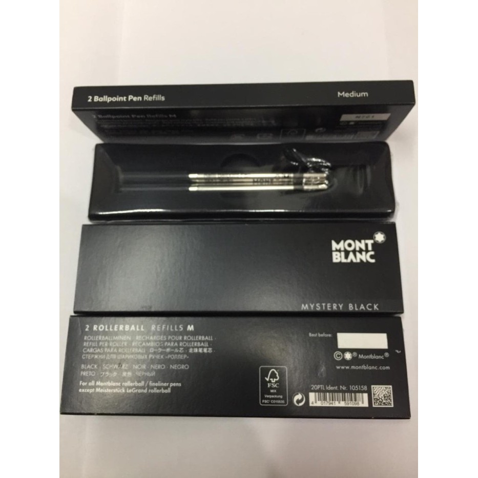 

New- Isi Pulpen Refill Montblanc Original Ballpoint Black