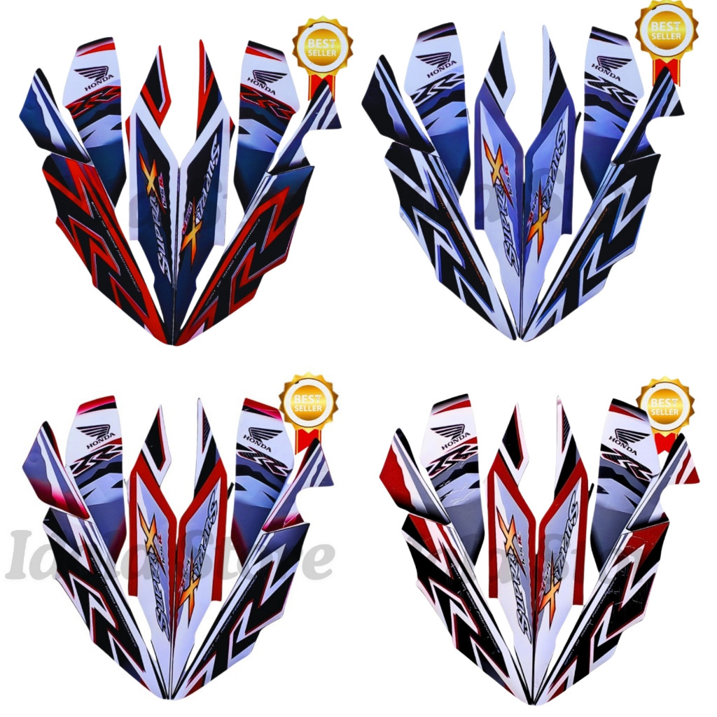 Striping Stiker Honda Supra X 125 R 2011 List Body Standar Motor Honda Supra X 125 R 2011
