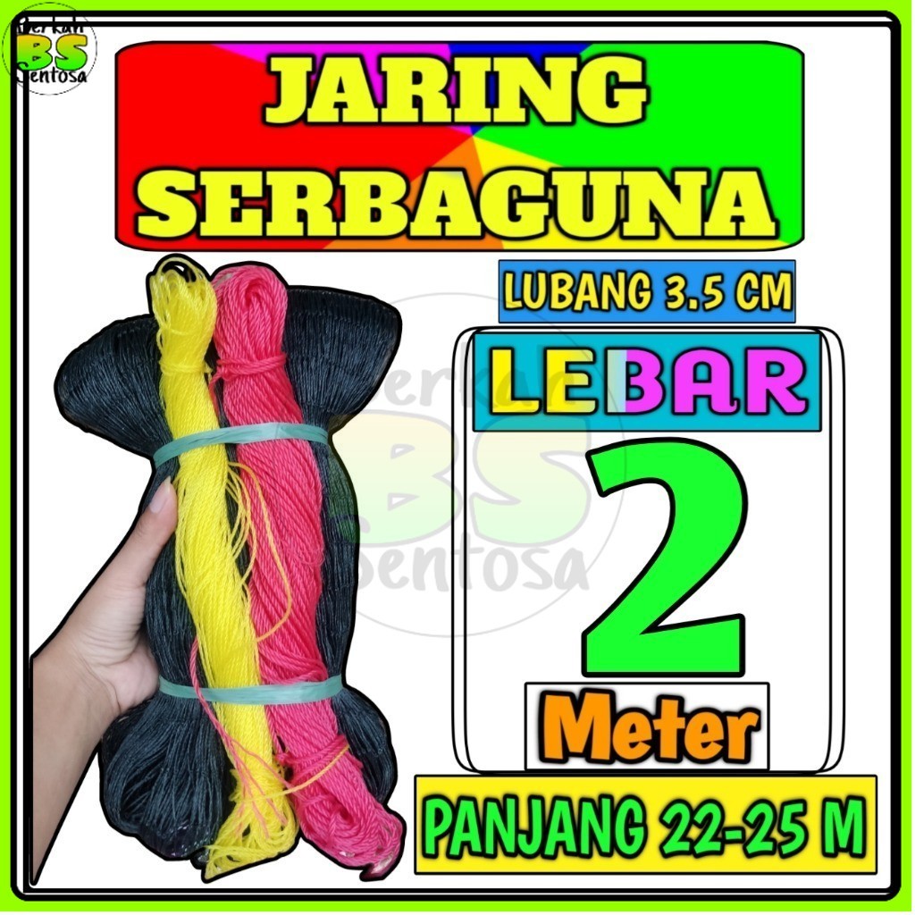 Jaring Pagar Ayam 2 meter x panjang 25 meter jaring  sawah jaring burung