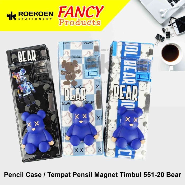 

XPM Pencil Case Plastik PP 3D Besar Fancy XPM-551-20 Bear