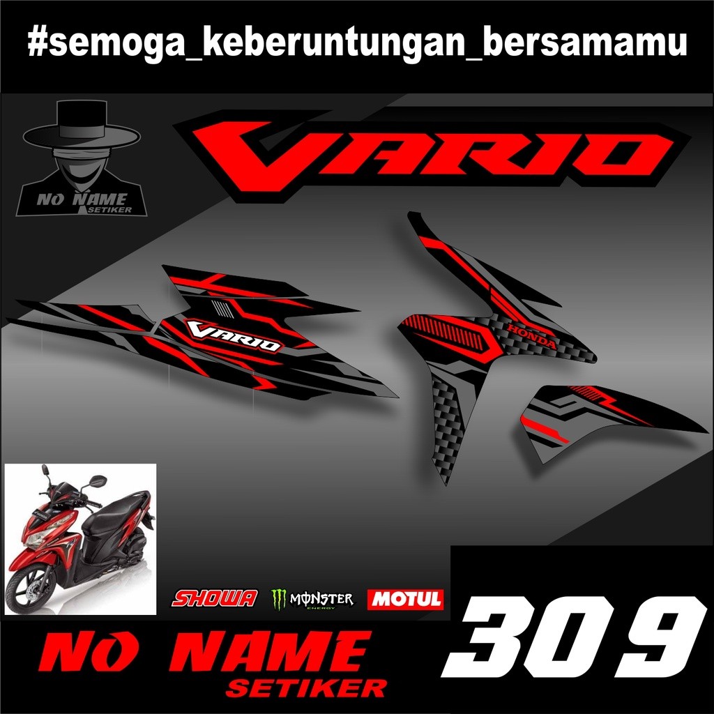 STIKER STRIPING VARIO TECHNO 125 FI 2014 STRIPING STIKER LIST