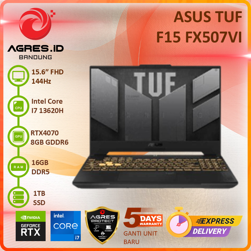 ASUS TUF F15 FX507VI I7 13620H RTX4070 16GB 1TB 15.6" FHD IPS 144HZ