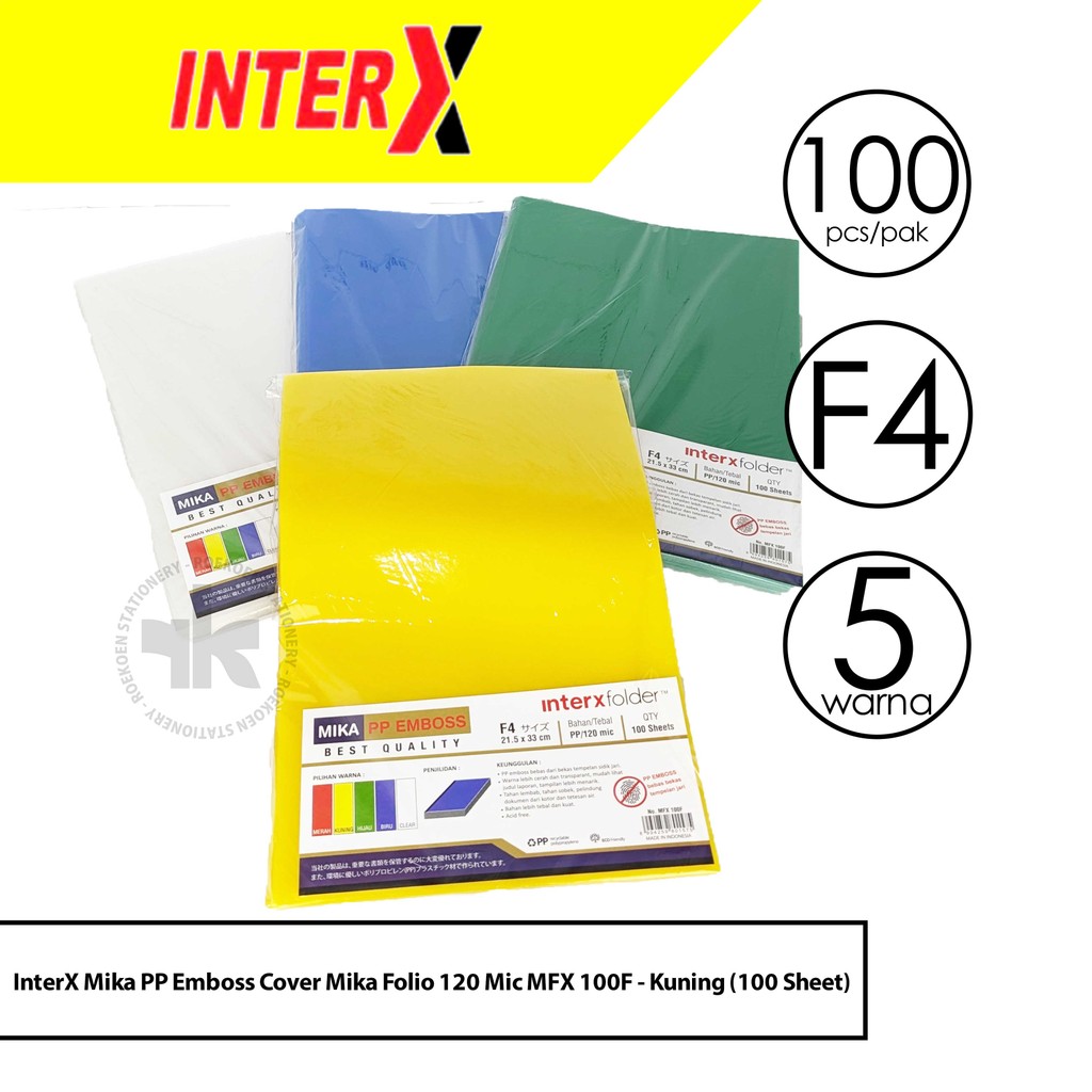 

InterX Mika PP Emboss Cover Mika Folio 120 Mic MFX 100F
