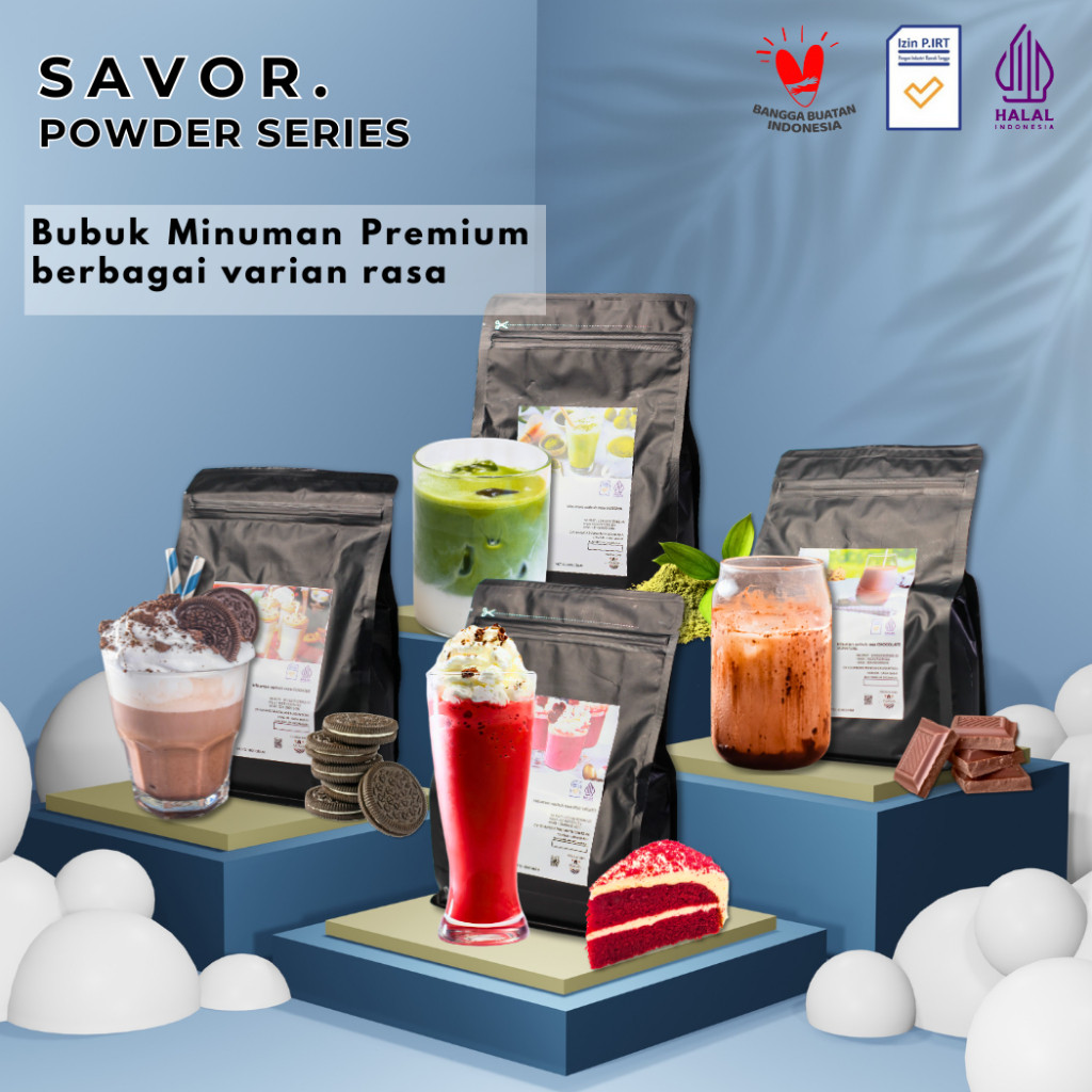 

SAVOR Powder - Minuman Bubuk Premium Berbagai Varian Rasa CRN GROUP