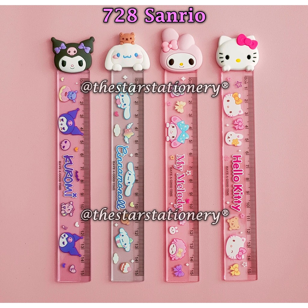 

(1 Biji) Penggaris Kepala San Rio 728 15 Cm / Penggaris Head Rubber Premium Sanrio 728 (1 Biji)