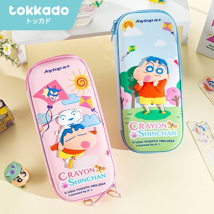 

TOKKADO Shinchan Pencil Case Original Kotak Pensil Anak Crayon Sinchan Lucu Besar