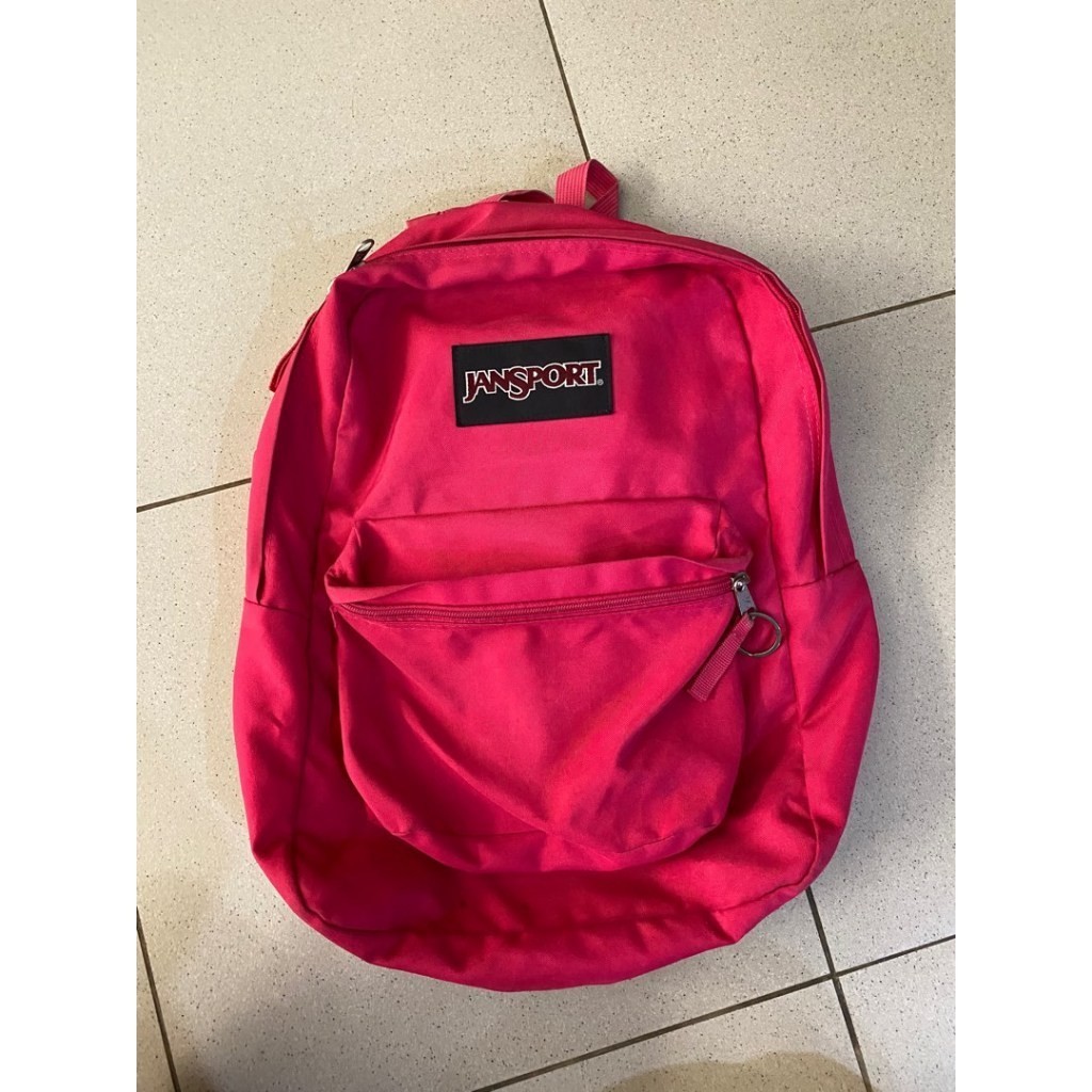 tas Jansport Superbreak original preloved second motif dragonfly