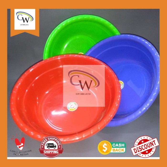 Baskom Plastik Komet star/ Baskom Bulat/ Baskom warna