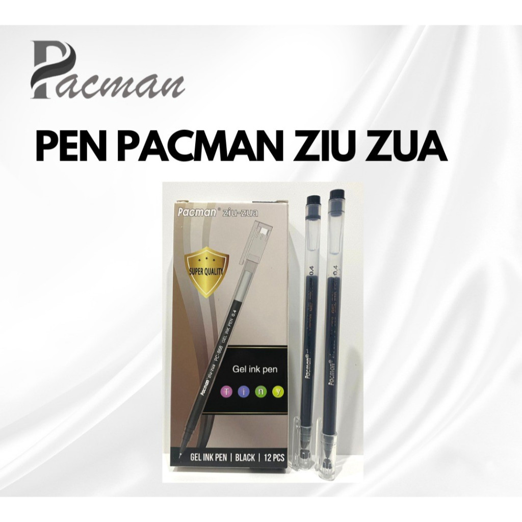

Pulpen Gel PACMAN 0.4mm ZUI-ZUA (12pc)