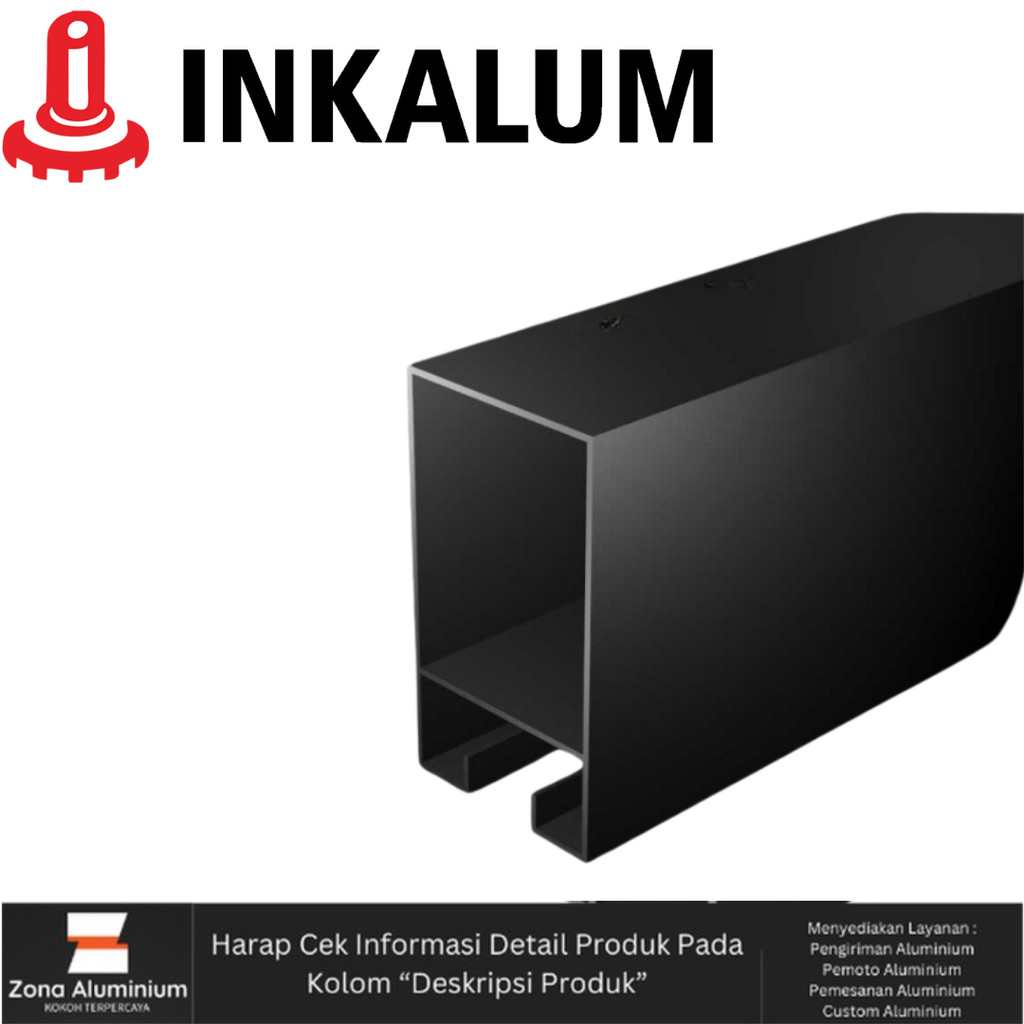 Aluminium INKALUM  9055 Tiang Polos Sliding Door