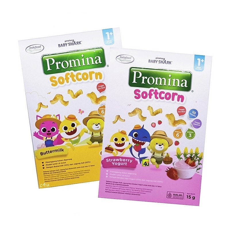 Promina Softcorn 15g 1+ tahun Crunchies Puff (Tersedia 2 rasa)