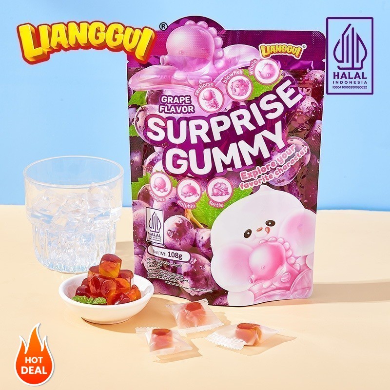 

[Permen import halal]HALAL LIANGGUI Permen Buah Rasa ( Mangga , Anggur dan Strawberry ) | Mango Flavoured Candy Grape and Strawberry Fudge Mangga Anggur Jelly | Jelly Varian Rasa Suprise Candy 3 Varian Rasa