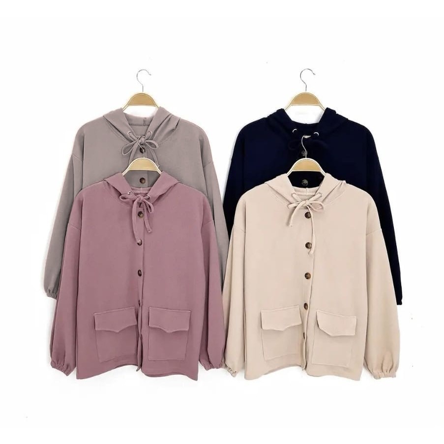 JAKE HOODIE SWEATER XXL KAWAII BUTTON HODIE WANITA - HOODIE OVERSIZE