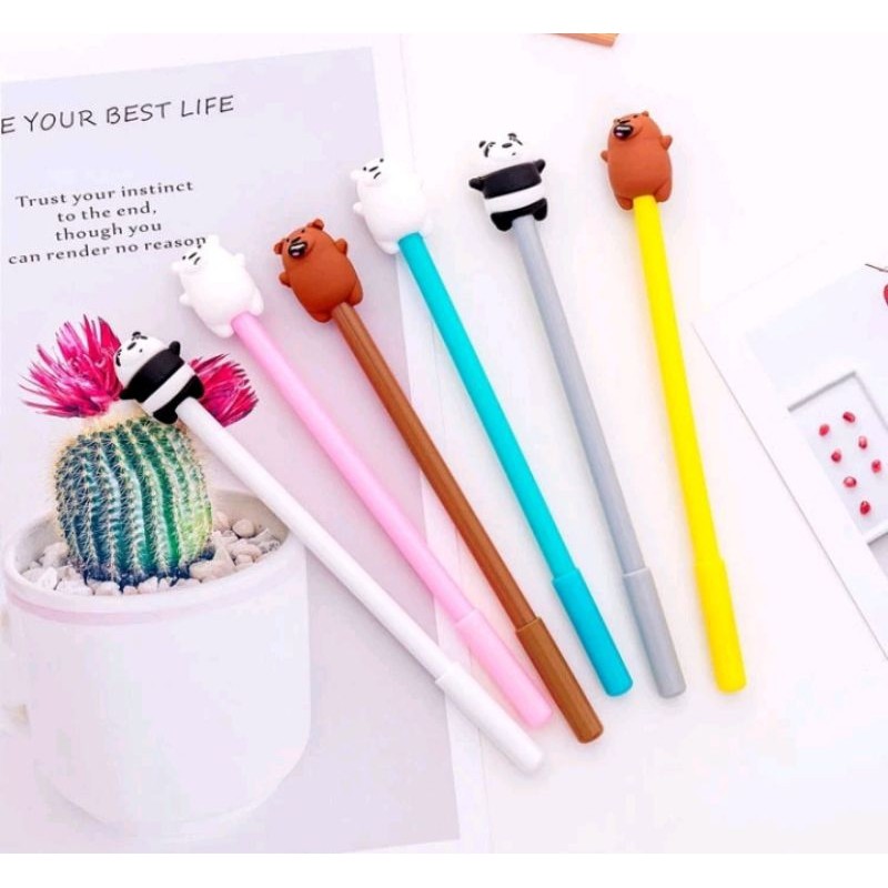 

Pulpen Pena Gel Karakter Bear Bare