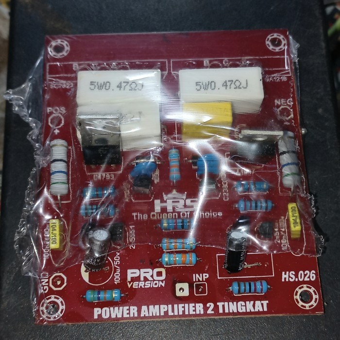 kit power amplifier 2 tingkat simetris mono driver stage Fajar